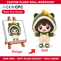 Peluche personnalisée Dino Hood Girl, figurine en peluche, jouet mascotte doux, OEM ODM, créez votre design