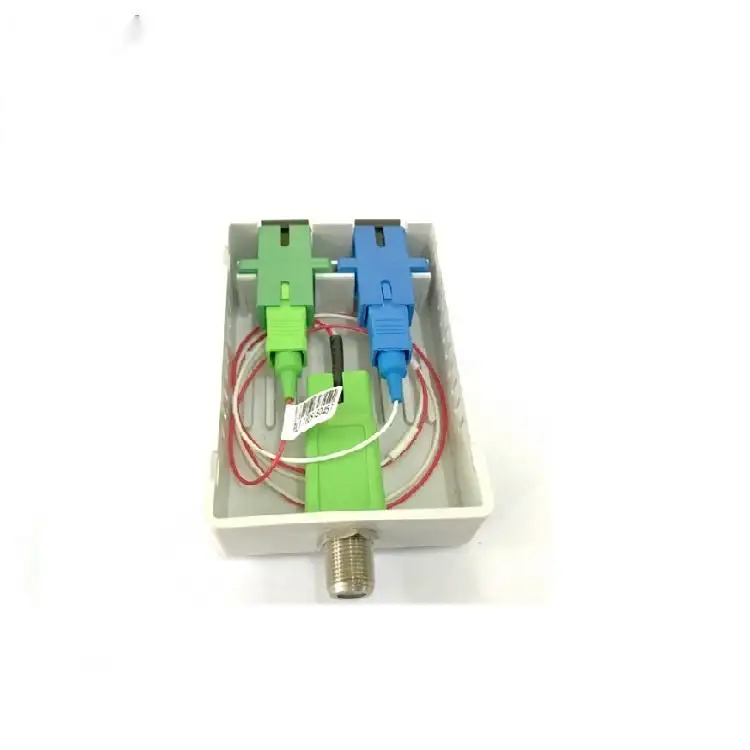 APT Interior CATV Receptor óptico pasivo PON Mini WDM Nodo de fibra óptica para FTTH