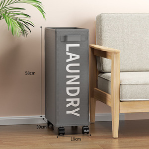 Panier à <span class=keywords><strong>linge</strong></span> pliable étanche à cadre en X sur roues, panier à <span class=keywords><strong>linge</strong></span> coloré pour le stockage de petits espaces - Product Image 6