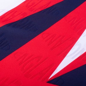 Custom Red England 1990 Inter Away Retro Soccer Jersey Factory-Supply Men's for Collar Short Fans' Wear 100% Polyester Quick - Product Image 4