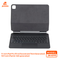 Casing Keyboard Tablet BT Magnetik Mengambang dengan Touchpad, Kompatibel dengan Tablet 11 inci & Tablet 10,9 inci