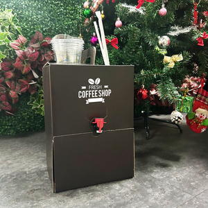 Caja de café 1L 3L 5L 96oz Caja de café desechable Dispensadores de café Bolsa aséptica para llevar en caja Dispensador con grifo de válvula - Product Image 5