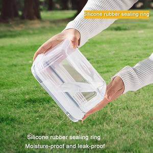 Gran oferta de contenedores frescos, contenedores rectangulares, caja de almacenamiento de frutas y verduras, organizador para refrigerador, cesta de tensión de PP para alimentos - Product Image 5