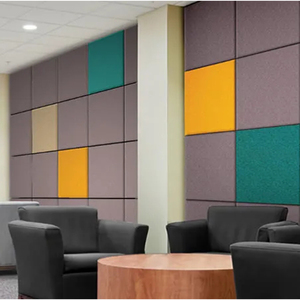 Panneau mural <span class=keywords><strong>acoustique</strong></span> moderne en polyester 100% 25 mm Panneau insonorisant de haute qualité Écologique et ignifuge - Product Image 4