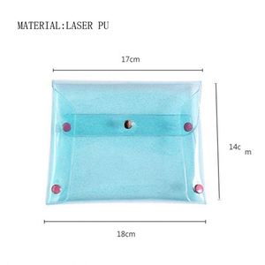 Sac à maquillage en PVC irisé laser personnalisé Paxdun pour filles, sac à cosmétiques en jelly pour femmes - Product Image 2