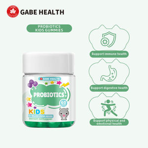 Gommes probiotiques pour enfants : Équilibre de la flore intestinale quotidienne, renforcement de l'immunité, soulagement des douleurs d'estomac mineures, santé digestive – 2 gommes par jour - Product Image 1