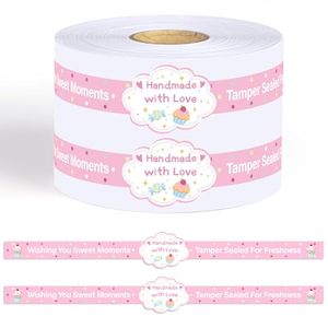 Etiquetas Adhesivas Personalizadas a Prueba de Manipulación para Alimentos, con Adhesivo Removible, para Sellado de Seguridad de Empaques de Alimentos y Etiquetas de Productos Alimenticios - Product Image 1