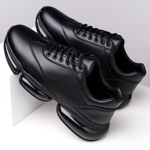 Zapatos Deportivos Casuales de Cuero para Hombre, Botas de Seguridad de Fibra Ultrafina para Primavera y Otoño, Plataforma Baja, Transpirables y Ligeras - Product Image 4
