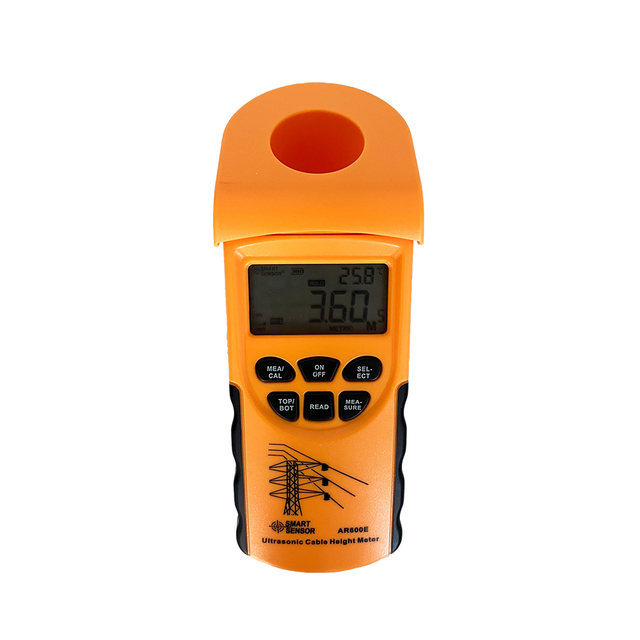 Ultrasonic Cable Height Meter 6 Cables Measurement LCD Display Measuring Range Height 3-23m ,Plane 3-15m Smart Sensor AR600E