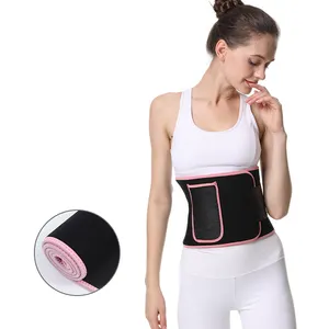 El último entrenador de cintura de neopreno abdominal de alta elasticidad Keep Fit con bolsillo, recortador de cintura con cinturón para el sudor