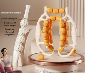 Rodillos de masaje muscular Rodillo de palo para patas de mesa de abrazadera con palos de masaje de celulitis corporal Bolas y rodillos Pierna de máquina - Product Image 4