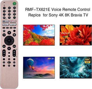 RMF-TX621E Fixed <strong>Code</strong> Voice <strong>Remote</strong> <strong>Control</strong> for 4K/8K Bravia HD <strong>TV</strong> Black 2 AAA Battery 10-16M Range Infrared - Product Image 5