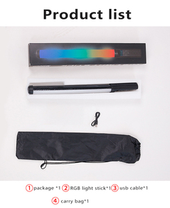 Lampe de photographie LED RVB colorée, rechargeable par USB, 360 remplissage, diffusion en direct vidéo, baguette lumineuse, bâton <span class=keywords><strong>photo</strong></span> coloré - Product Image 6