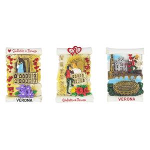 Персонализированные Сувениры из смолы на заказ, замок Вероны, сувениры для путешествий, 3D магниты на холодильник с ручной росписью - Product Image 3