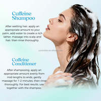 Ensemble Shampoing et Après-Shampoing Croissance Capillaire à la Caféine et Biotine Marque Blanche Anti-Chute Bloqueur de DHT Sans Sulfate 2*300ml Adultes