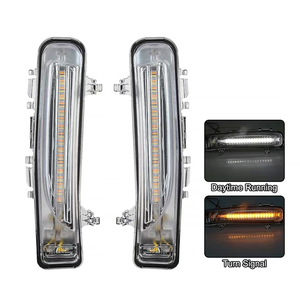 Đèn <span class=keywords><strong>LED</strong></span> chạy ban ngày <span class=keywords><strong>DRL</strong></span> TYPY cho Ford EDGE 2010-2014, phụ kiện ô tô tích hợp xi nhan, chống nước, chất liệu ABS, đèn sương mù tự động - Product Image 3