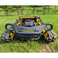 Tondeuse à gazon industrielle autopropulsée à essence 4 temps Bibo Advanced Technology, robuste, télécommandée, à propulsion robotisée