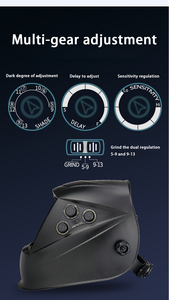 Masker Las flip penggelapan otomatis, pengganti depan, perisai las wajah penuh bersinar, helm las - Product Image 6