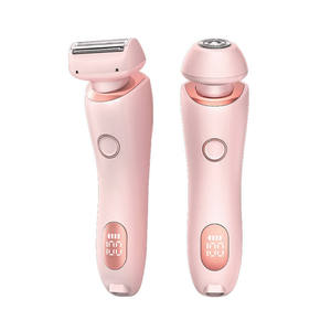 Épilateur 2 en 1 pour femmes, <span class=keywords><strong>rasoir</strong></span> à double tête, tondeuse pour poils pubiens, <span class=keywords><strong>rasoir</strong></span> rotatif rechargeable, étanche - Product Image 6