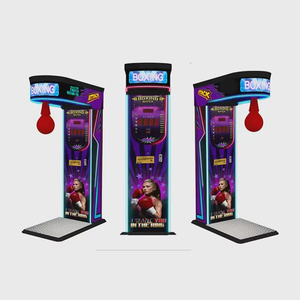 Игровой автомат для бокса 2025: Хит продаж! Металлический боксерский тренажер «Король бокса» с функцией проверки силы удара и умной музыкой. - Product Image 3