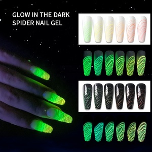 Vernis à <span class=keywords><strong>ongles</strong></span> en gel élastique phosphorescent effet toile d'araignée 2026 pour marque privée, séchage UV, à retirer par trempage, pour nail art, vente en gros - Product Image 4