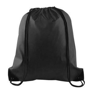 Sacs de gymnastique à cordon en polyester 210D colorés et unis, sac à dos avec cordons en nylon et sport avec logo personnalisé - Product Image 1