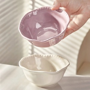 Tazón <span class=keywords><strong>de</strong></span> Cerámica Nórdico con Relieve, Lindo y Novedoso, para <span class=keywords><strong>Desayuno</strong></span>, Postre o Arroz, Venta al por Mayor Personalizada para el Hogar - Product Image 2