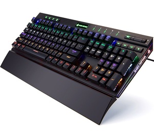 Có Dây Hỗn Hợp Ánh Sáng Backlit Bàn Phím Cơ Khí Kim Loại Trò Chơi Văn Phòng Đa Phương Tiện Bàn Phím Tây Ban Nha Teclados Gamer Trò Chơi Bàn Phím - Product Image 1