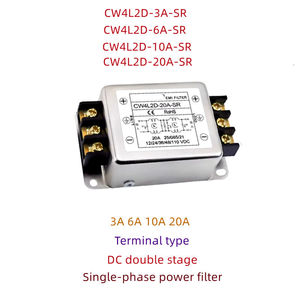 Filtre de puissance monophasé à deux étages 110V CC CW4L2D-3A/6A/10A/20A-SR Anti-parasitage 3A Audio 6A Audio Purification CW4L2D-20A-SR - Product Image 2