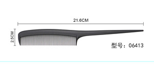 BELLEWORLD emballage personnalisé pas cher en gros bonne qualité peigne à cheveux noir queue de <span class=keywords><strong>Rat</strong></span> brosses à cheveux salon coiffure peignes à cheveux - Product Image 5