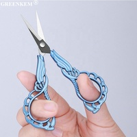 Ciseaux à ongles durables en acier inoxydable coupe-manucure dissolvant de cuticules d'ongles artisanat rétro ciseaux à ongles fleur de prunier
