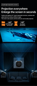 2024 nouveau projecteur vidéo Mini Smart LCD portable 1080p Mini projecteur Android de haute qualité - Product Image 6