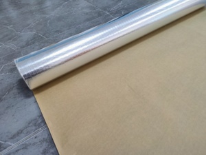 Gia cố nhôm lá phải đối mặt với phản chiếu cách nhiệt mái nhôm lá scrim giấy kraft - Product Image 5