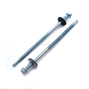 Tornillo Autoperforante y Autoperforante de Cabeza Hexagonal Galvanizado para <span class=keywords><strong>Panel</strong></span> Sándwich de 6.5x130 mm con Arandela de EPDM Negra - Product Image 4