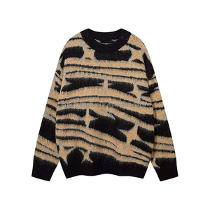 Pull Jacquard Étoilé Homme Femme Automne Hiver Style Décontracté Tendance Street Hip Hop Ample Tricoté - Product Image 2