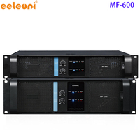 Amplificateur de puissance professionnel EELEUNI MF-1300, 1300W, amplificateur DJ 2 canaux pour systèmes PA et sonorisation en direct, noir
