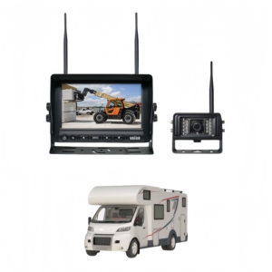 Digital sem fio invertendo <span class=keywords><strong>Camera</strong></span> Kit para Camper Van IP69K impermeável câmera de visão traseira e 7 polegadas Quad Screen com DVR - Product Image 1