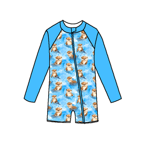 OEM Fabriek Zomer Casual Zwembad Eendelig Zwempak Op Maat Effen Patroon Tiener Kind Kinderen Zwemkleding - Product Image 6