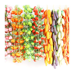 Guirnaldas de Vegetales Simulados, Maíz Artificial, Chiles, Ajo, Decoración Rústica para Interiores y Exteriores, Material de Espuma Sólida - Product Image 5