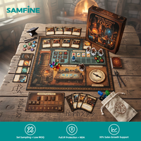 Jeu de société interactif Flottant Harvest Board avec spinner météo et cartes de scénarios pour jeu familial et coopératif
