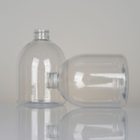 Distributeur de shampooing rechargeable de haute qualité, anti-fuite, durable, en plastique PET transparent, bouteille de savon liquide