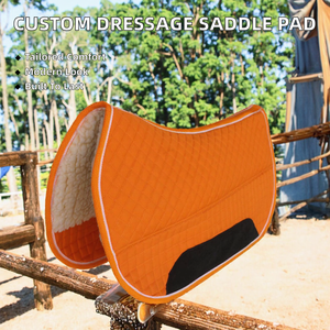 Manta de Silla de Montar para Caballo de Doma Western de Alta Calidad para la Industria Ecuestre, Almohadilla de Silla de Montar de Malla de Polialgodón Duradera y Cómoda para Uso General - Product Image 2