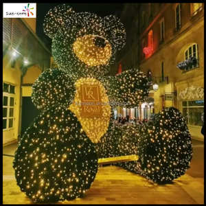 Décoration de festival en plein air, motif ours lumineux LED, décoration extérieure pour la Saint-Valentin - Product Image 2