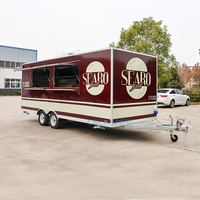 Camion de restauration mobile Chammp en acier inoxydable pour jus, smoothies, café, burgers, pizzas, tacos, glaces, fast-food et bonbons