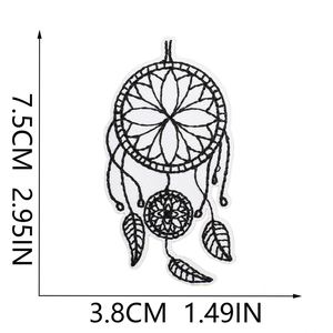 แผ่นปะติดรูปใบไม้ปักลายสีแดงดำ ซีรีส์ Iron on สำหรับตกแต่งรองเท้า แก้ว สตรอว์เบอร์รี หมวกดรีมแคชเชอร์ - Product Image 2