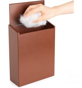 Bamboo Magnetic Lint <b>Bin</b> with Lid, Lint Holder <b>Bin</b> for Laundry Room - Product Image 3