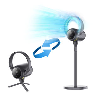 พัดลมตั้งพื้น 2 in 1 9 ระดับความเร็ว พร้อมรีโมท พกพาได้ ใช้ในบ้าน พัดลมไร้ใบพัด <span class=keywords><strong>ฟอก</strong></span><span class=keywords><strong>อากาศ</strong></span> - Product Image 3