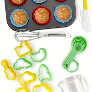 USSE Suministros para hornear magdalenas reales de grado alimenticio Decoración de pasteles de silicona Kit para hornear para niños - Product Image 2