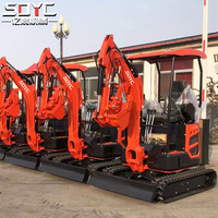 Livraison Gratuite Mini-Pelle 1,5 Tonne Agricole Nouvelle Pelleteuse sur Chenilles Moteur EPA Chinois 1,8 Tonne 2 Tonnes Petite Machine Excavatrice