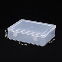 Mini boîte de rangement en plastique PP recyclable-Trousse à crayons pour bijoux cadeau et artisanat pour cartes à jouer et vis